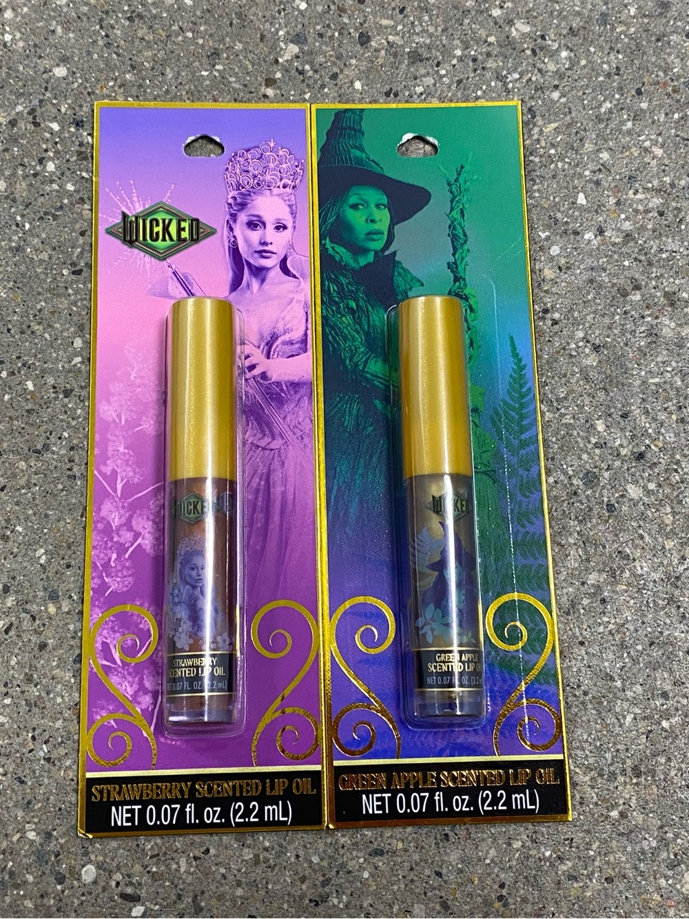NWT Limited Edition Wicked Glinda & Elphaba Lip Oil (set of 2)